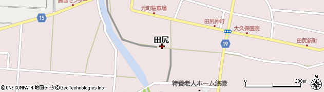 宮城県大崎市田尻周辺の地図