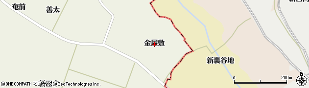 宮城県加美郡加美町下多田川金屋敷周辺の地図