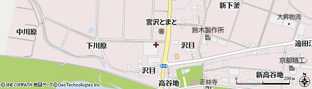 宮城県大崎市古川桜ノ目新沢目周辺の地図