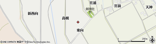 宮城県大崎市古川南沢（高幌）周辺の地図