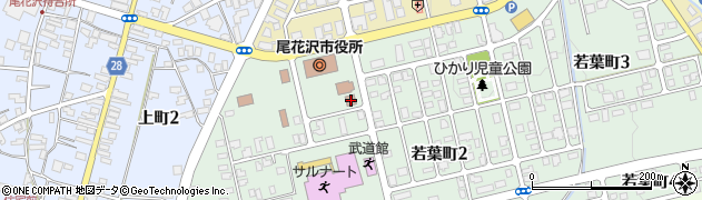 尾花沢市役所　共同福祉施設周辺の地図