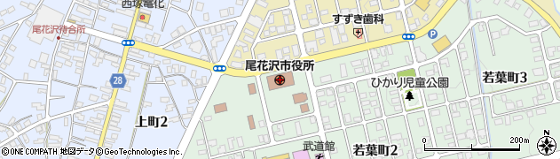 山形県尾花沢市周辺の地図
