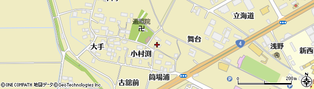 宮城県大崎市古川沢田搦周辺の地図