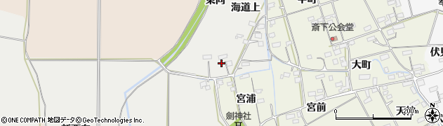 宮城県大崎市古川南沢（海道上）周辺の地図