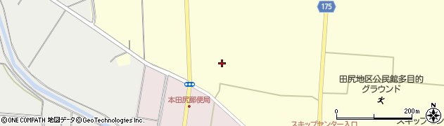宮城県大崎市田尻通木（新合志田）周辺の地図