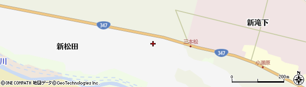 宮城県加美町（加美郡）原三本松周辺の地図