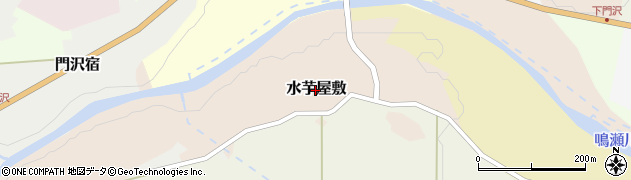 宮城県加美町（加美郡）水芋屋敷周辺の地図