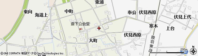 宮城県大崎市古川斎下（大町）周辺の地図