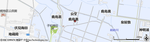 宮城県大崎市古川新田（鹿島裏）周辺の地図