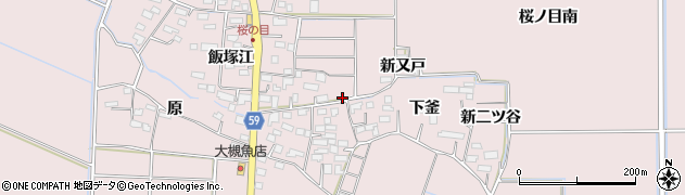 宮城県大崎市古川桜ノ目新下り松72周辺の地図