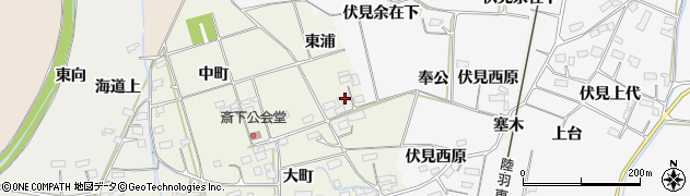 宮城県大崎市古川斎下東浦周辺の地図