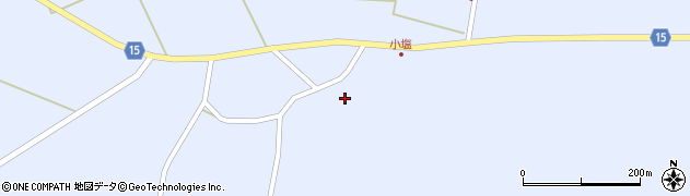 宮城県大崎市田尻小塩（眉見）周辺の地図