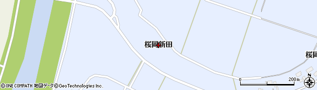 宮城県登米市米山町（桜岡新田）周辺の地図