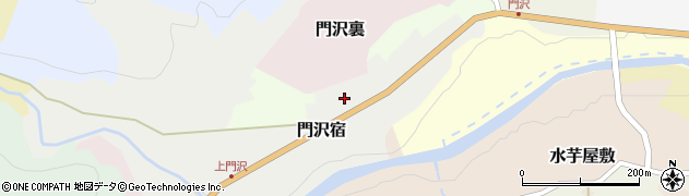 宮城県加美町（加美郡）門沢宿周辺の地図