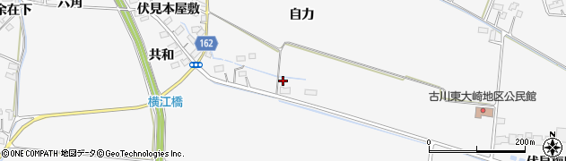 宮城県大崎市古川大崎自力周辺の地図