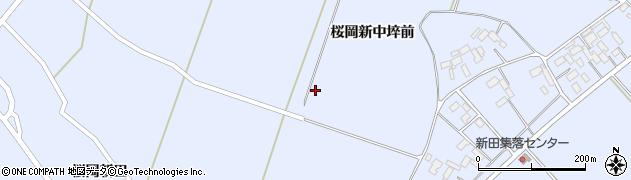 宮城県登米市米山町（桜岡新中埣前）周辺の地図
