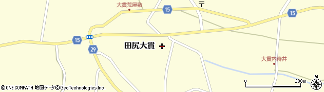 宮城県大崎市田尻大貫砂堤下周辺の地図