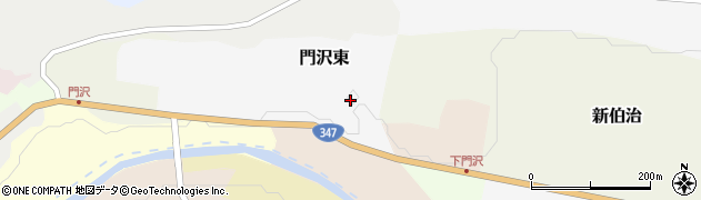 宮城県加美町（加美郡）門沢二ツ檀一番周辺の地図