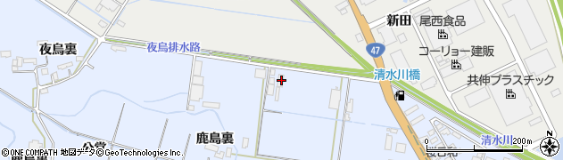 宮城県大崎市古川新田泉屋敷周辺の地図