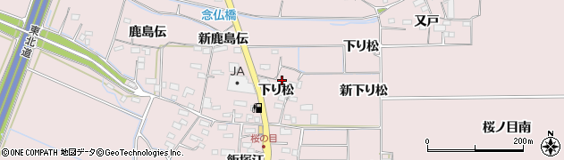 宮城県大崎市古川桜ノ目下り松24周辺の地図