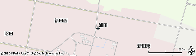 宮城県大崎市古川馬放（浦田）周辺の地図