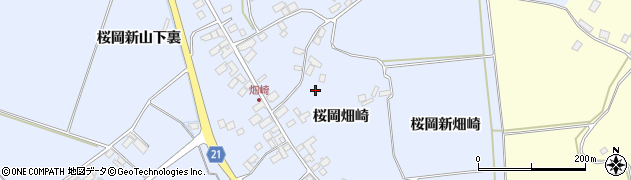 宮城県登米市米山町（桜岡畑崎）周辺の地図