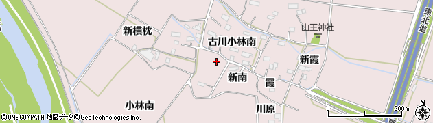 宮城県大崎市古川小林周辺の地図