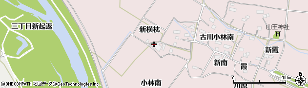 宮城県大崎市古川小林（横枕）周辺の地図