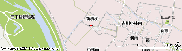 宮城県大崎市古川小林横枕10周辺の地図