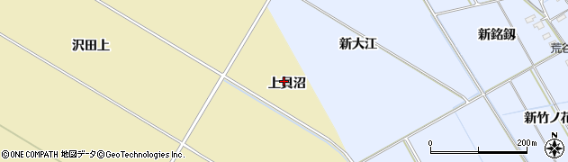 宮城県大崎市古川沢田上貝沼周辺の地図