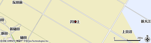 宮城県大崎市古川沢田沢田上周辺の地図