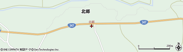 山形県尾花沢市北郷350周辺の地図
