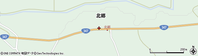 山形県尾花沢市北郷318周辺の地図