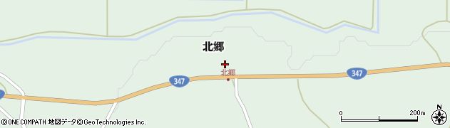 山形県尾花沢市北郷320周辺の地図