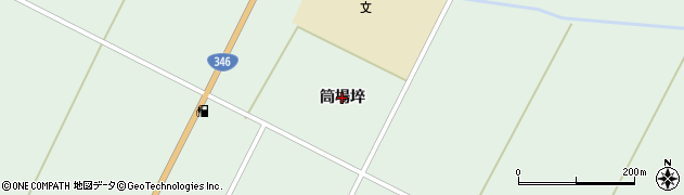 宮城県登米市米山町中津山（筒場埣）周辺の地図