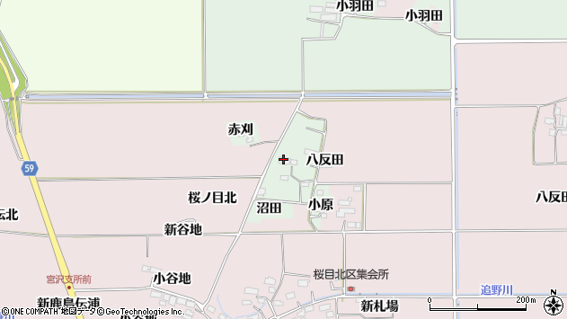 〒989-6236 宮城県大崎市古川川熊の地図