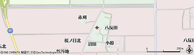 宮城県大崎市古川川熊赤刈周辺の地図