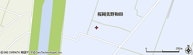 宮城県登米市米山町（桜岡中埣）周辺の地図