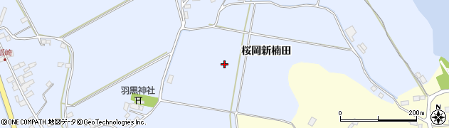宮城県登米市米山町（桜岡新楠田）周辺の地図