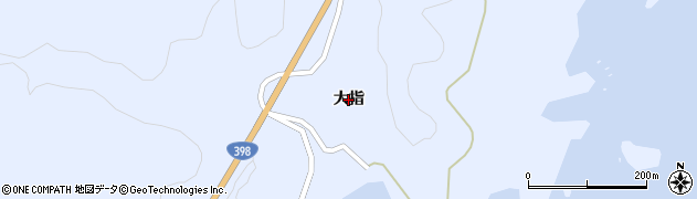 宮城県石巻市北上町十三浜（大指）周辺の地図