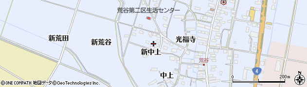 宮城県大崎市古川荒谷新中上周辺の地図