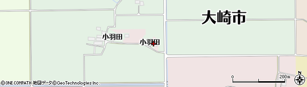 宮城県大崎市古川川熊（小羽田）周辺の地図