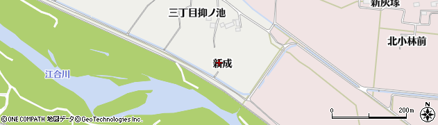 宮城県大崎市古川清水新成周辺の地図