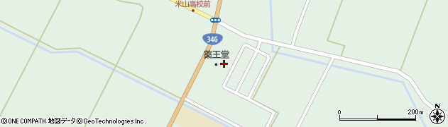 薬王堂　登米米山店周辺の地図