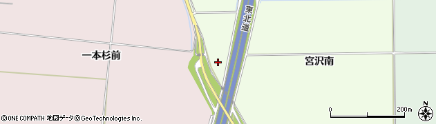 宮城県大崎市古川宮沢新道下周辺の地図