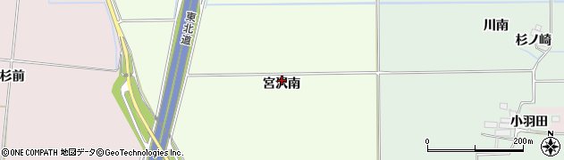 宮城県大崎市古川宮沢（宮沢南）周辺の地図