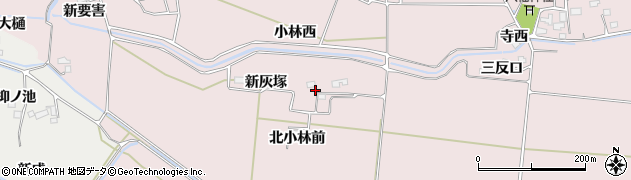 宮城県大崎市古川小林灰塚周辺の地図
