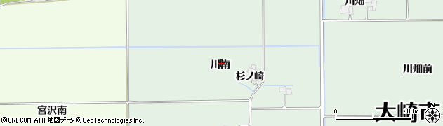 宮城県大崎市古川川熊川南周辺の地図