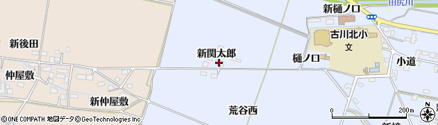 宮城県大崎市古川荒谷新関太郎周辺の地図
