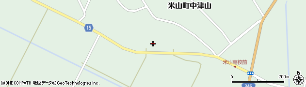 宮城県登米市米山町中津山（弥蔵壇）周辺の地図